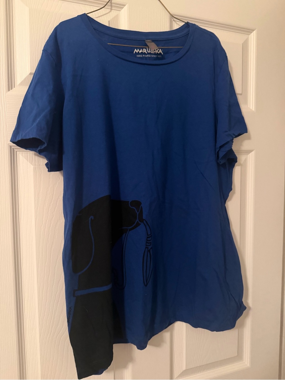 Marushka Women's Royal Blue Short Sleeve Graphic Tee
